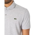 thumbnail image 4 of Lacoste Embroidered Logo Polo Shirt, Grey, 4 of 5