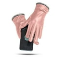 thumbnail image 3 of TERGAYEE Womens Winter Leather Gloves,manipulatescreen Texting Warm Driving Lambskin Gloves,Winter Outdoor Warm Cycling Driving Fashion Bowknot Gloves, 3 of 7