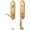 Lifetime Satin Brass, variant on Baldwin 85350033LENT Manchester Left Handed One Piece Single Cylinder Keyed Entry
