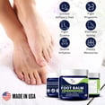 thumbnail image 6 of Foot Cure Athletes Foot Treatment Balm - 10% Zinc Undecylenate Antifungal Cream, Moisturizing Tea Tree Oil Jock Itch Cream, Relieves Itching Burning & Scaling - 2 Pack, 6 of 11
