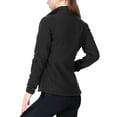 thumbnail image 3 of 33,000ft Women's Zip Up Fleece Jacket, Long Sleeve Warm Soft Polar Lightweight Coat with Pockets for Winter Black Small, 3 of 7