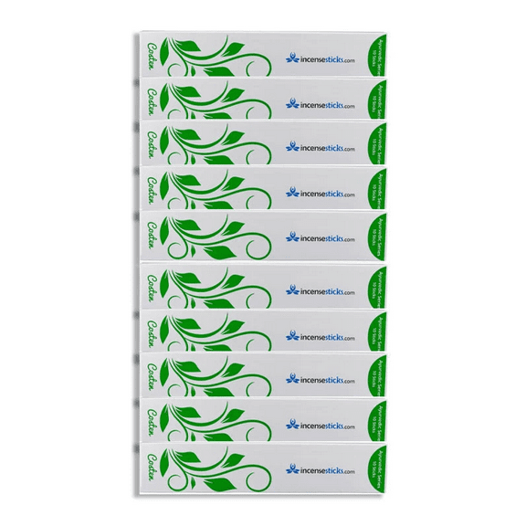 Costen Incense Sticks 8" - 10 Packs, 10 Sticks Each | Sweet & Woody Aromatic Blend