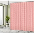thumbnail image 4 of Ambesonne Vintage 70's Shower Curtain, Whimsical Shape Art, 69"Wx84"L, Pastel Pink Pale Salmon, 4 of 4