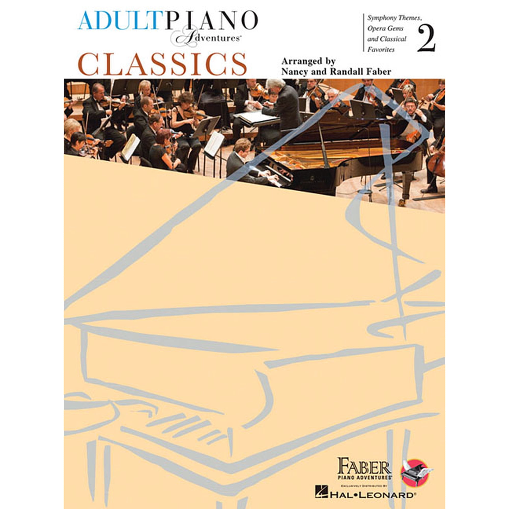 Adult Piano Adventures: Classics - Book 2 Piano Sheet Music Songbook for Adults Symphony Themes, Opera Gems and Classica, (Paperback)
