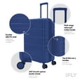 thumbnail image 6 of iFLY Hardside Evolve 24" Medium Checked Luggage, Navy, 6 of 10
