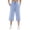 Baby Blue, variant on Women's 20" Scuba Capri Sweatpants, High Waisted Straight Leg Pants