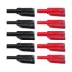 thumbnail image 2 of Conectores de cables de prueba de multímetro, negro, rojo, 4 mm, sin soldadura, color negro, rojo, de seguridad, paquete Yotijar Conector banana, 2 of 5