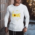 thumbnail image 2 of Blusa informal de manga larga con cuello redondo y estampado divertido para hombre Pompotops  oipoqjl1928, 2 of 8