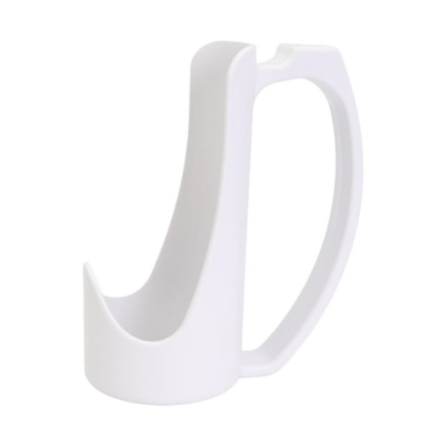 Soporte para latas con asa para latas de bebidas, fácil de agarrar, regalo divertido y novedoso, soporte para bebidas energéticas para cerveza, Blanco