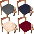 thumbnail image 4 of Fnochy Stretch Dining Chair Covers, Chair Seat Covers Washable Seat Cushion Slipcover Chair Cover Dining Room for Hotel, Ceremony, Banquet Wedding Party, 14-19 Inch, 4 of 5