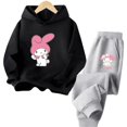 thumbnail image 3 of Sudadera con capucha y estampado de dibujos animados de Sanrio Melody para niñas, primavera y otoño de 2024, 3 of 5
