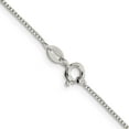 thumbnail image 3 of Sterling Silver 1mm Round Box Chain With 4In Ext. (22 X 1) Made In Italy qhx019e-22, 3 of 5