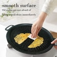 thumbnail image 4 of Black Non-Sticks Korean Bbq Grill Pan, Round Griddle for Stovetop, Induction and Campfire Cooking, 11X11In, 1Pcs, 4 of 8