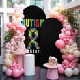 5FT Arch Backdrop Covers, Cartoon Autism Wedding Arch Cover Stretchy ...