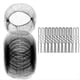 thumbnail image 1 of 50 Piezas Redecillas para Cabello y 100 Piezas Redecillas para Cabello en Forma U para Trabajadores Servicios Alimentos, para Cabello para Mujeres y Hombres Color Negro, 1 of 5