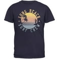 thumbnail image 1 of Long Beach Surf Crew Navy Adult T-Shirt, 1 of 1