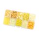 thumbnail image 5 of Cuentas de bordado y lentejuelas Sunnimix con caja de almacenamiento de vidrio Amarillo, 5 of 8