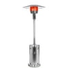 Verona T-Line 7 Foot Natural Gas Commercial Umbrella Heater, Manual Ignition, Stainless Steel Finish