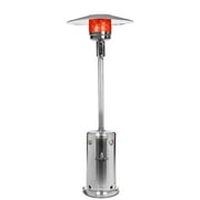 Verona T-Line 7 Foot Natural Gas Commercial Umbrella Heater, Manual Ignition, Stainless Steel Finish