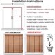 thumbnail image 5 of 2" Slats Indoor Wood Blinds - Blackout Venetian Shades For Windows 20"-64", Cordless Wooden Blinds For Living Room, 5 of 5