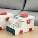 thumbnail image 4 of WORGEOUS Caja de almacenamiento de primeros auxilios Caja de almacenamiento de medicina familiar plástica, 4 of 7