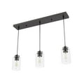 thumbnail image 5 of Hunter - Hartland 3-light Noble Bronze, Large Cluster Light, Dimmable, Transitional Style, Linear Shaped, for Bedrooms, Dining, Living Rooms - 13070, 5 of 8