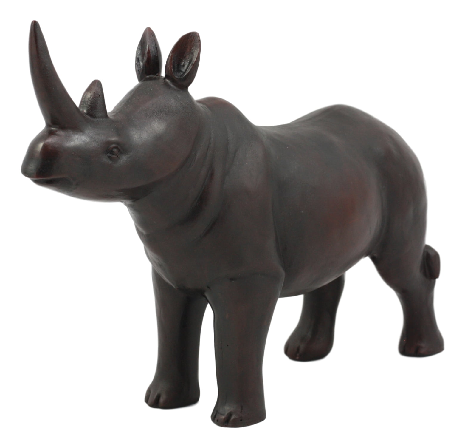 Rhinoceros Figurine Sculpture Statue 13" African Safari Home Living Room Decor 