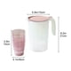 thumbnail image 3 of Jarra de agua fría de gran capacidad con 3 tazas - Jarra resistente al calor de 2 litros para bebidas frías y calientes - Tapa a prueba de fugas, diseño fácil de limpiar, boquilla sin goteo, 3 of 7