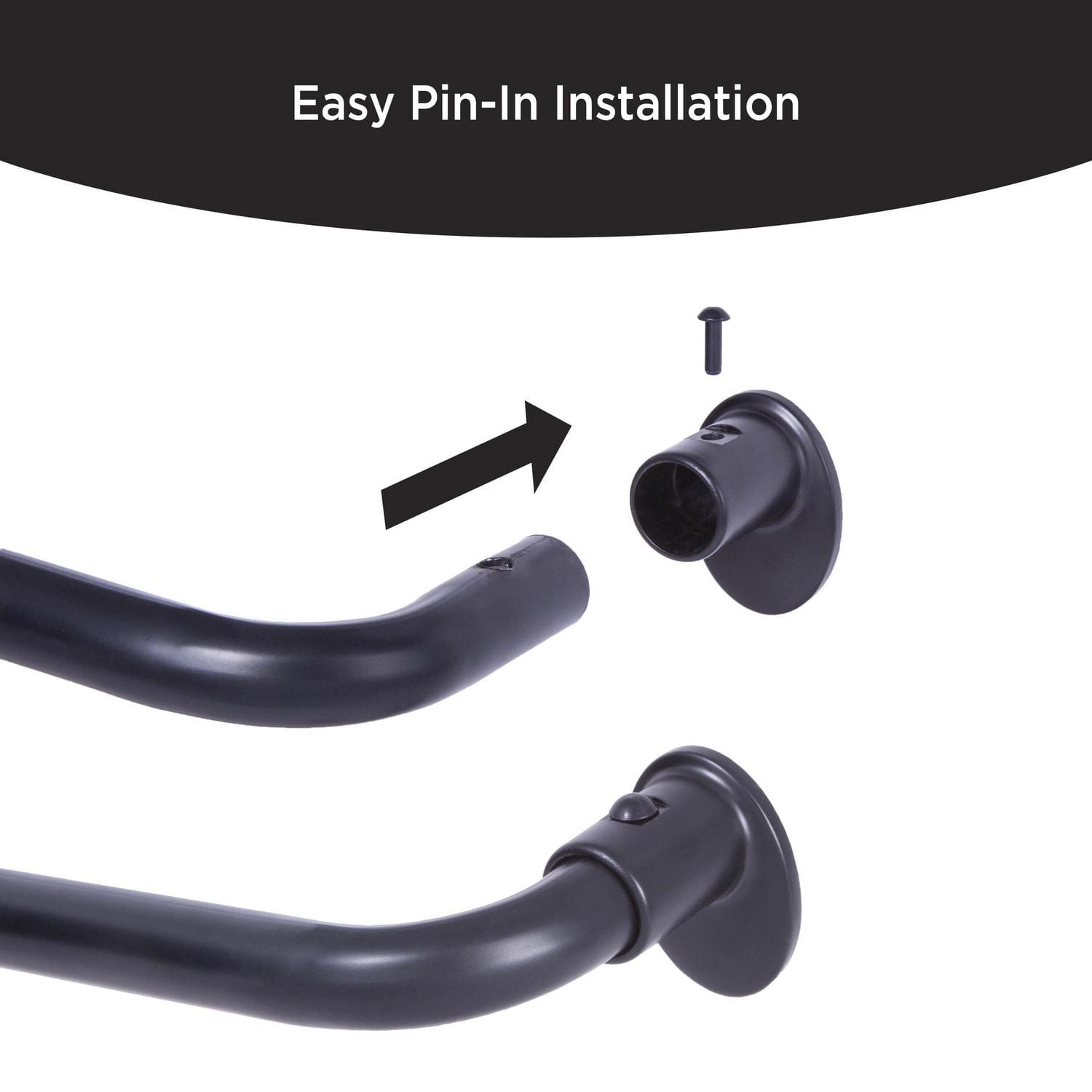 Eclipse 28"-48" Room Darkening Wrap Rod, 5/8 in. Diameter