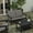 Gray Cushions/Black Frame, variant on Merrick Lane All-Weather Poly Resin Wood Adirondack Style Deep Seat Patio Loveseat with Cushions, Black/Charcoal