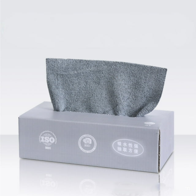 Vaidha une Boîte de Chiffons de Nettoyage Agréables - Chiffons de Nettoyage Réutilisables et Absorbants