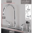 thumbnail image 5 of builders shoppe double handle kitchen faucet with side spray, 5 of 5