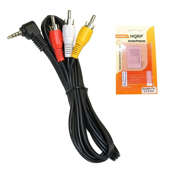 HQRP AV OMTP Audio Video Cable/Cord for Nokia 600, 603, 700, 701, 5800 Navigator Edition, 5800 Xpress Music, 6720 Classic, C6-01, C7-00, CA-75U   HQRP Coaster