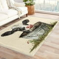 thumbnail image 4 of Cartoon Cow Area Rug 3x4, Cute Cow Rugs for Bedroom, Non Slip Stain Resistant Machine Washable Low Pile Super Soft, Funny Aniaml Cow Carpet for Home Decor 17&-83, 4 of 7