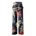 thumbnail image 5 of WEAIXIMIUNG Thermal Pants Men Work Male Summer Breathable Linen Like Trousers All Print Printed Tether Wide Leg Pants, 5 of 5
