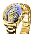 thumbnail image 1 of Guardurnaity Reloj de de cuarzo resistente al agua con estilo para hombre, de Metal, para cronometraje preciso, nuevos relojes para hombre Relojes oro acero, 1 of 6