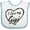 White and Blue, variant on Inktastic I Love My Gigi in Black Chalk Heart Boys or Girls Baby Bib