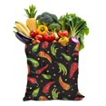thumbnail image 1 of Sac Fourre-Tout en Toile Piments Mignon Motif Légumes Rouges Épicés Illustration Peinture Esthétique Kawaii Dessin Animé Réutilisable Écologique Léger Pliable, 1 of 6