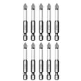 thumbnail image 4 of 10Pcs 25-150mm Magnetic Non-Slip Batch Head Ph2 Cross Screwdriver Hex Shank Bits 65mm, 4 of 9