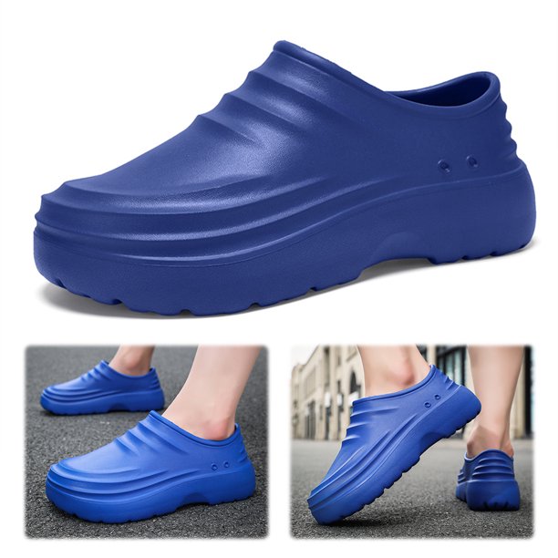 Zapatos cómodos para Chef impermeables hombres mujeres (44-45) azul