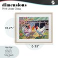 thumbnail image 4 of Stupell Industries Contemporary Colorful Chickens in Sunlit Yard Birch Framed Print Under Glass, 16 x 13, by Creative Studio, 4 of 8