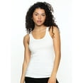 thumbnail image 2 of Felina Womens Cotton Ribbed Tank Top 3-Pack, 2 of 3