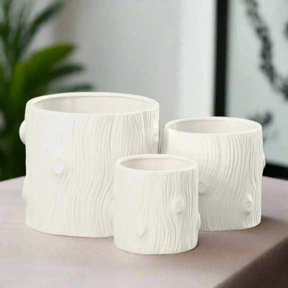 Danica Ceramic Round Planter Set (Set of 3)