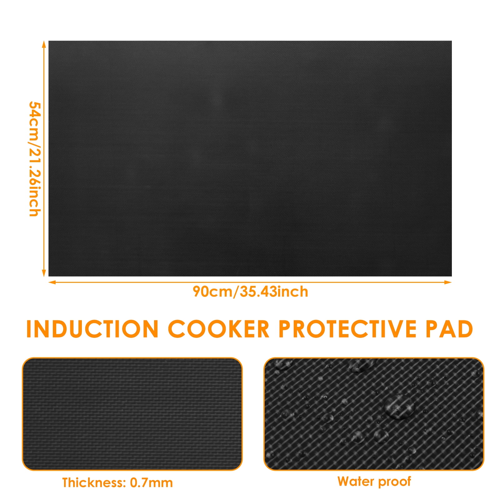 Large Induction Cooktop Protector Mat Reusable Induction Cooktop Cover Translucent Induction Hob Protector Pad Cuttable Induction Cooktop Pad for Induction Cooker