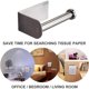 thumbnail image 5 of Organizador de rollos de papel higiénico para cocina y baño, de acero inoxidable, autoadhesivo, 5 of 6