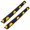 2 Pack, variant on GOCAPTAIN 72" Heavy Duty Rubber Parking Curb, Extra Wide Car Garage Wheel Stop Block with Yellow Reflective Tape for Cars, Trucks, Vehicles