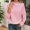 Pink, variant on Womens Long Sleeve Sweatshirts Novelty Quilted Button High Neck Textured Shirts 2025 Fall Winter Casual Fashion Pullover Tops