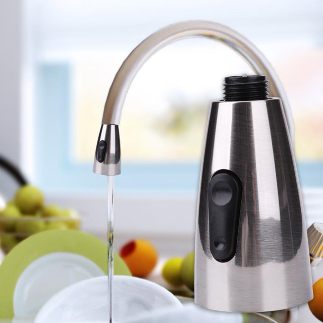 Cabezal de grifo de 360 grados Filtro de lavabo de 2 modos Pulverizador de boquilla extraíble (A)