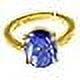 thumbnail image 4 of 11.25 Ratti / 10.00 Carat Blue Lajward Stone Panchdhatu Adjustable Gold Plated Ring Natural Aa++ Quality Original Lapis Lazuli Lajwart Rashi Ratna Pathar Gemstone For Men And Women-B0BVRJ, 4 of 5