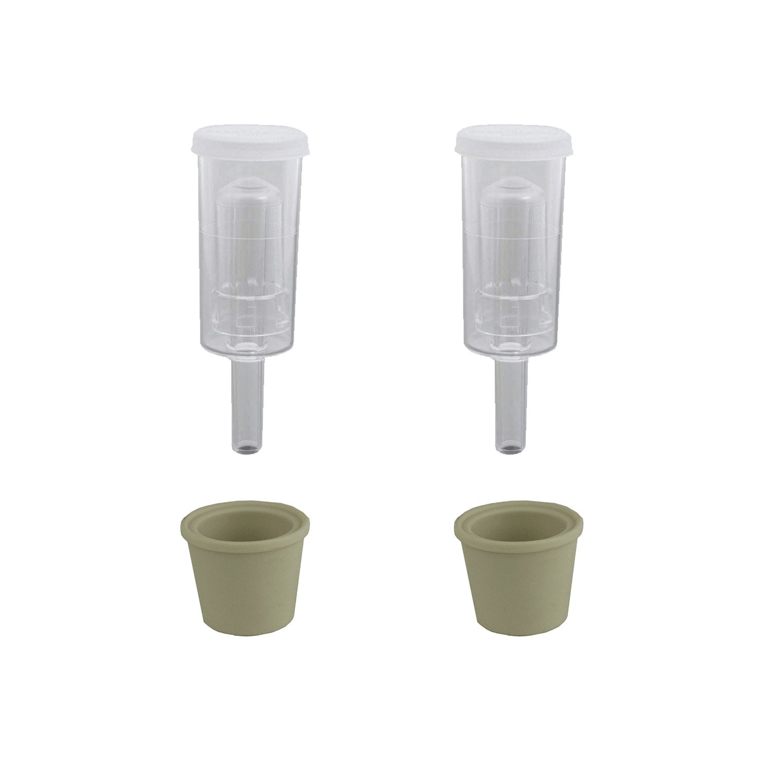 Twin Bubble Airlock and Carboy Bung Pack of 2 